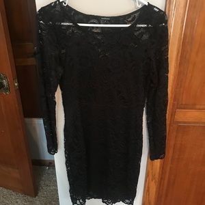 Long sleeve lace dress